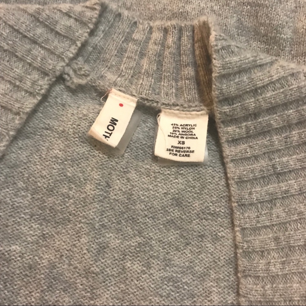 anthropologie • moth • new wave gray sweater dress - Picture 7 of 7